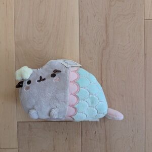 Cute Mermaid Pusheen Plush Small - Gray and Pink
